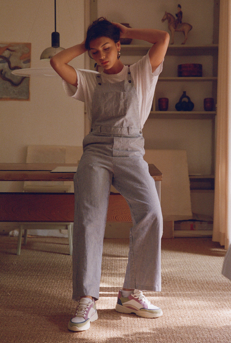 Violaine Romper - Blue stripes