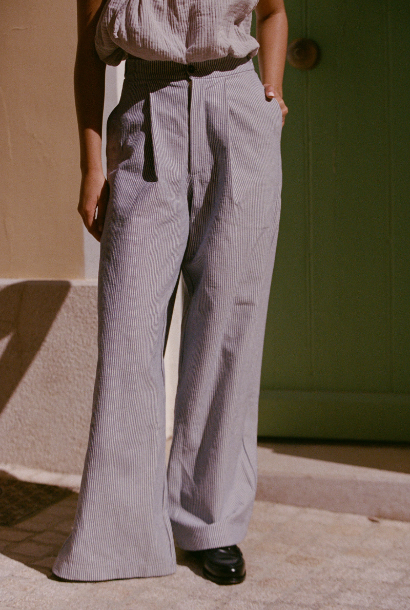 Justine pants - Blue stripes