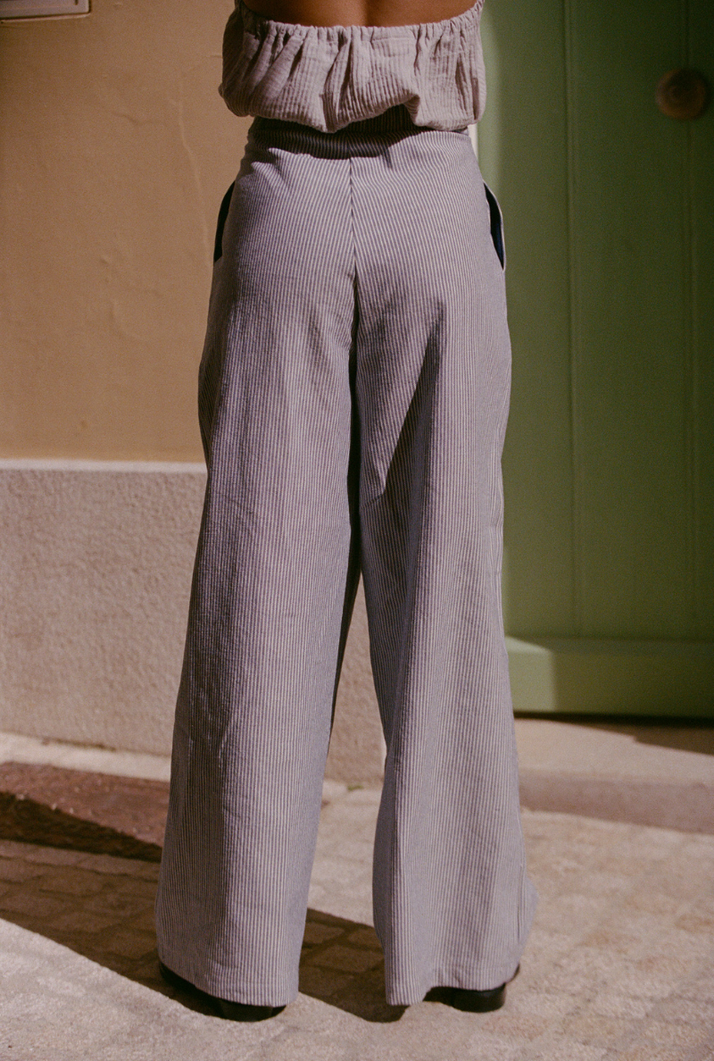 Justine pants - Blue stripes