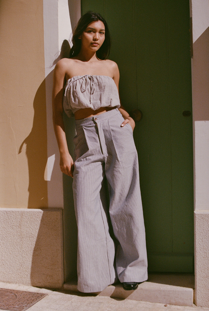 Justine pants - Blue stripes