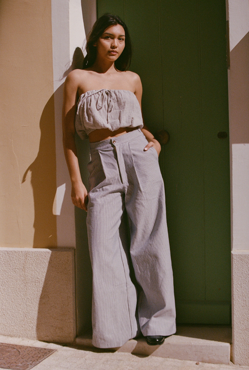 Justine pants - Blue stripes