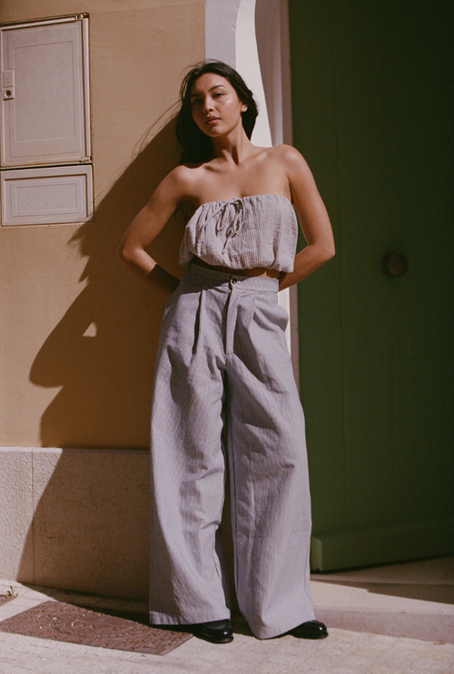 Justine pants - Blue stripes