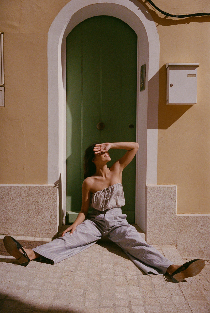 Justine pants - Blue stripes