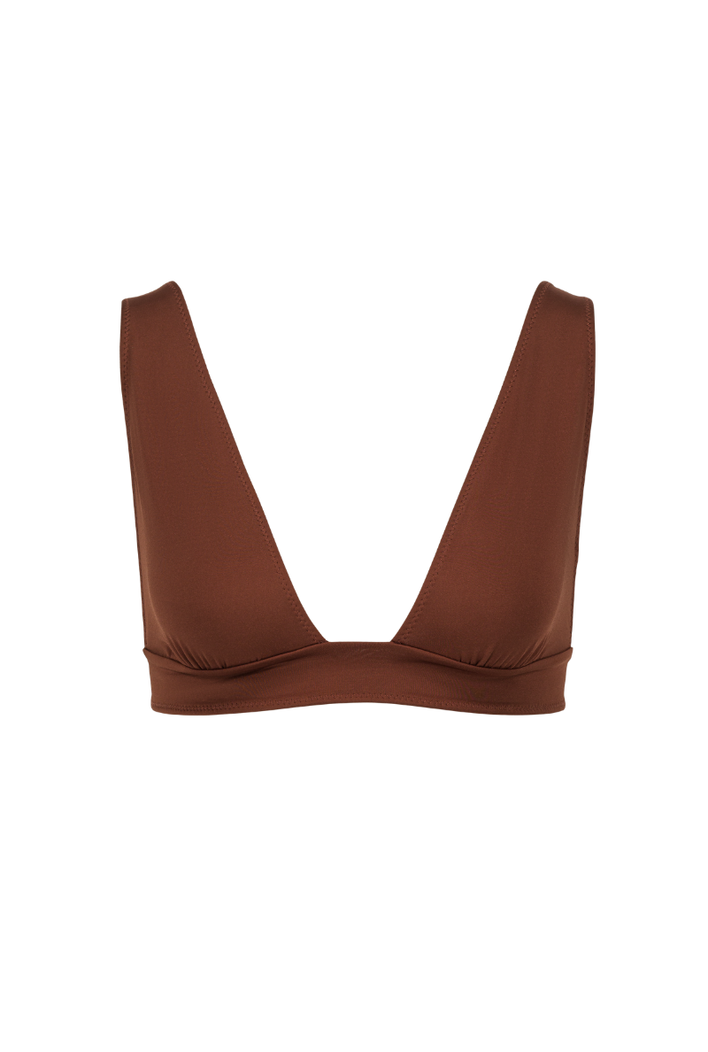 Josie Scarf Top - Brown