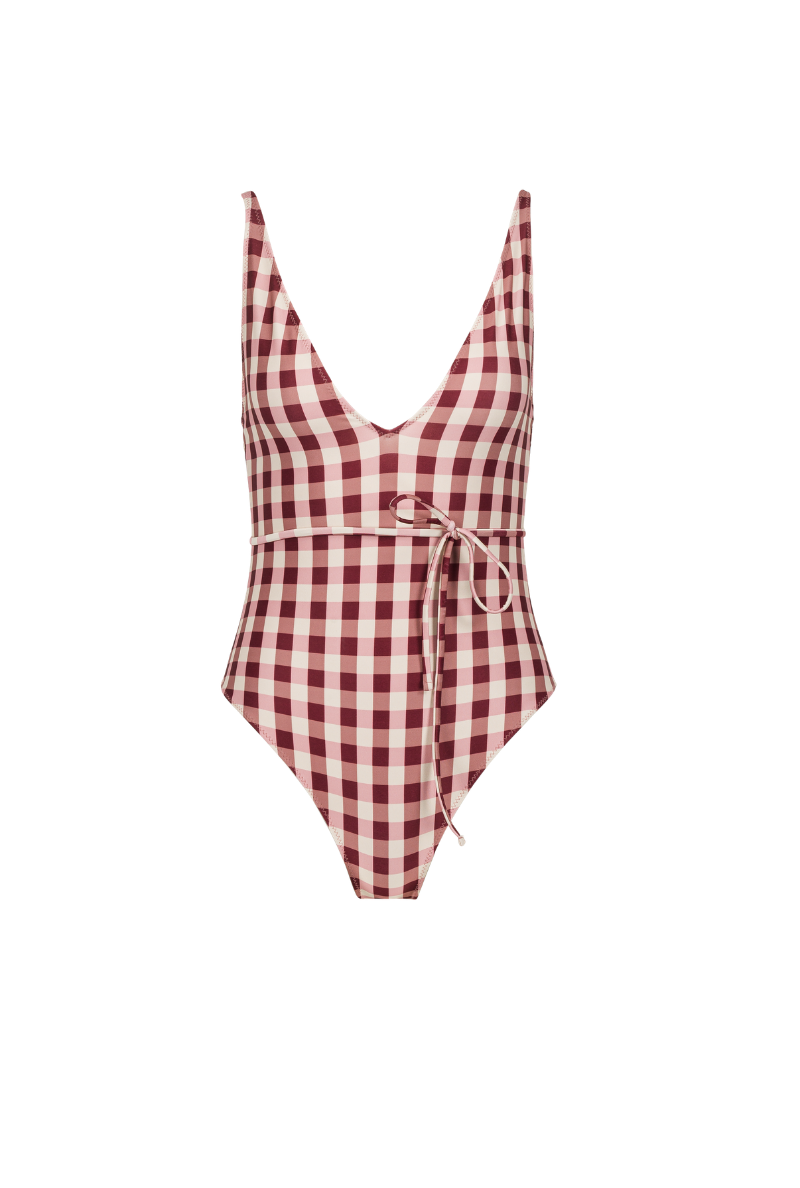 One piece Louise - pink gingham