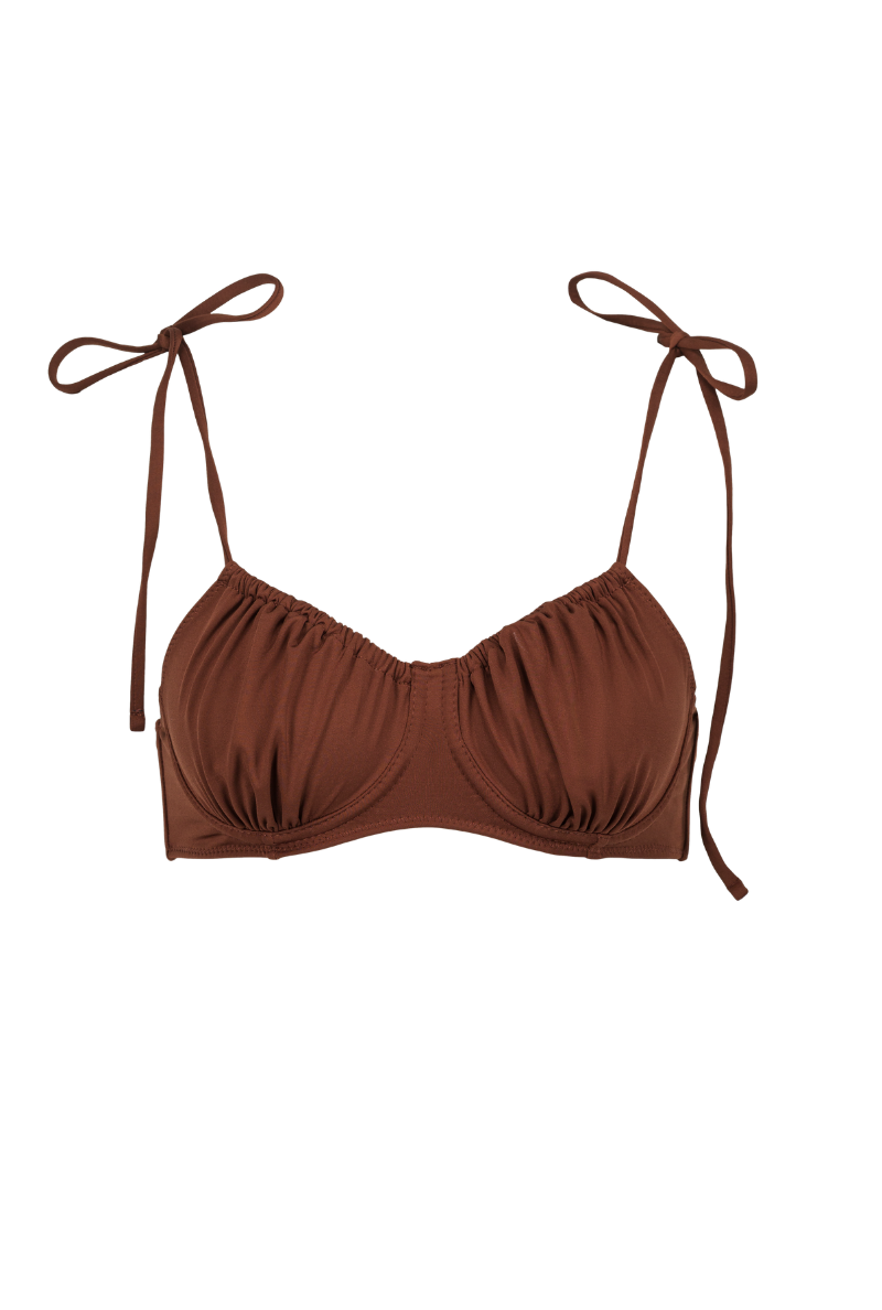 Thabita wired Top - Brown