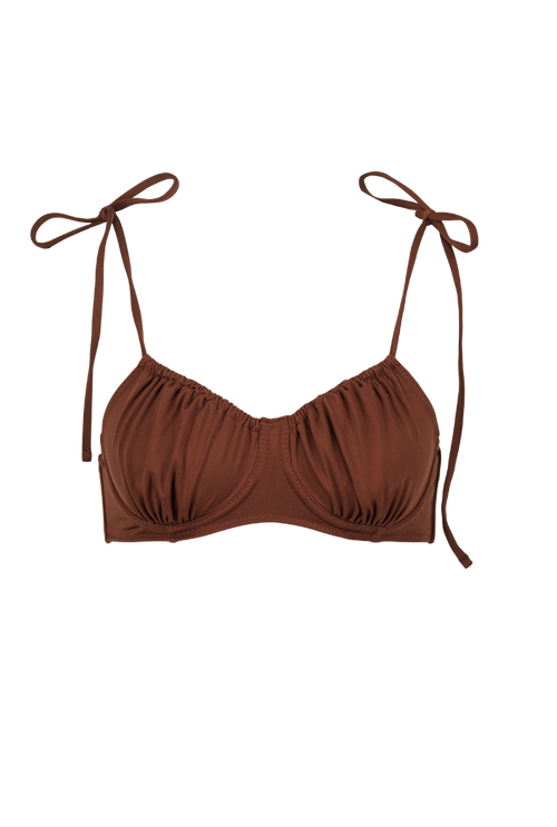 Thabita wired Top - Brown