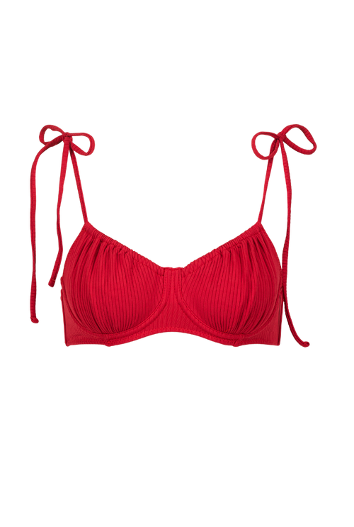 Top armaturé Thabita - Rouge