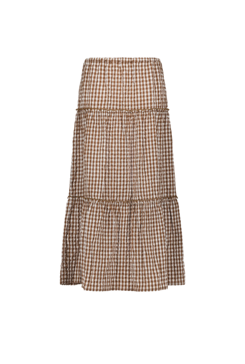 Jupe Moira - Vichy Marron