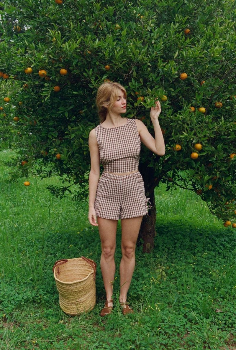 Short Edda - Brown Vichy