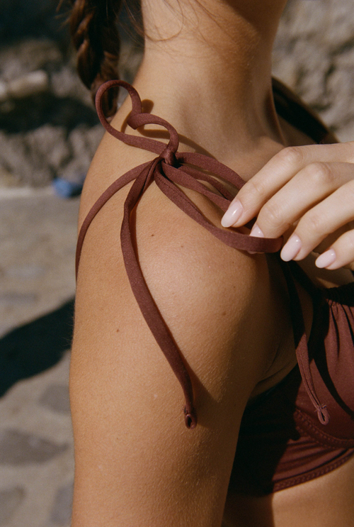 Thabita wired Top - Brown