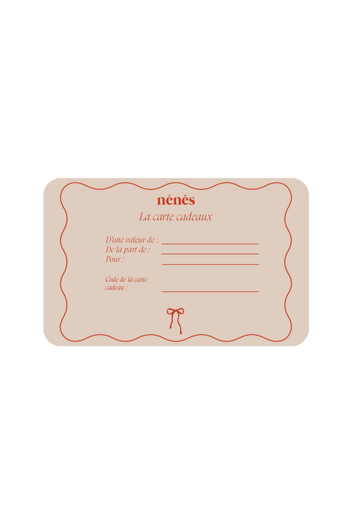 Nenes gift card