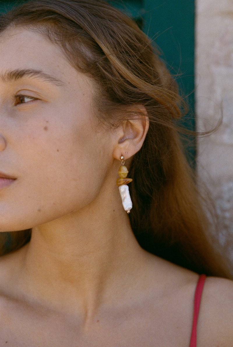 Camille Colette x Nénés - Yellow River Earrings