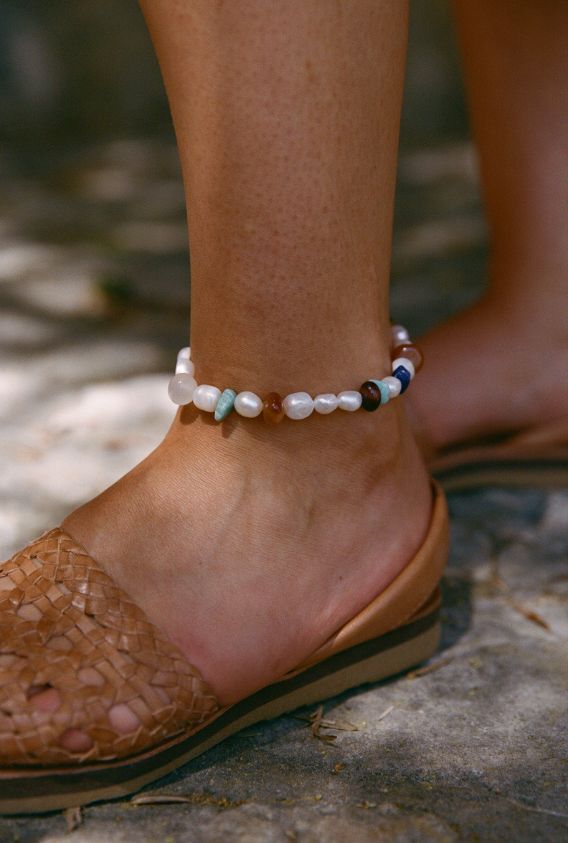 Camille Colette x Nénés - Bracelet de cheville Rivière