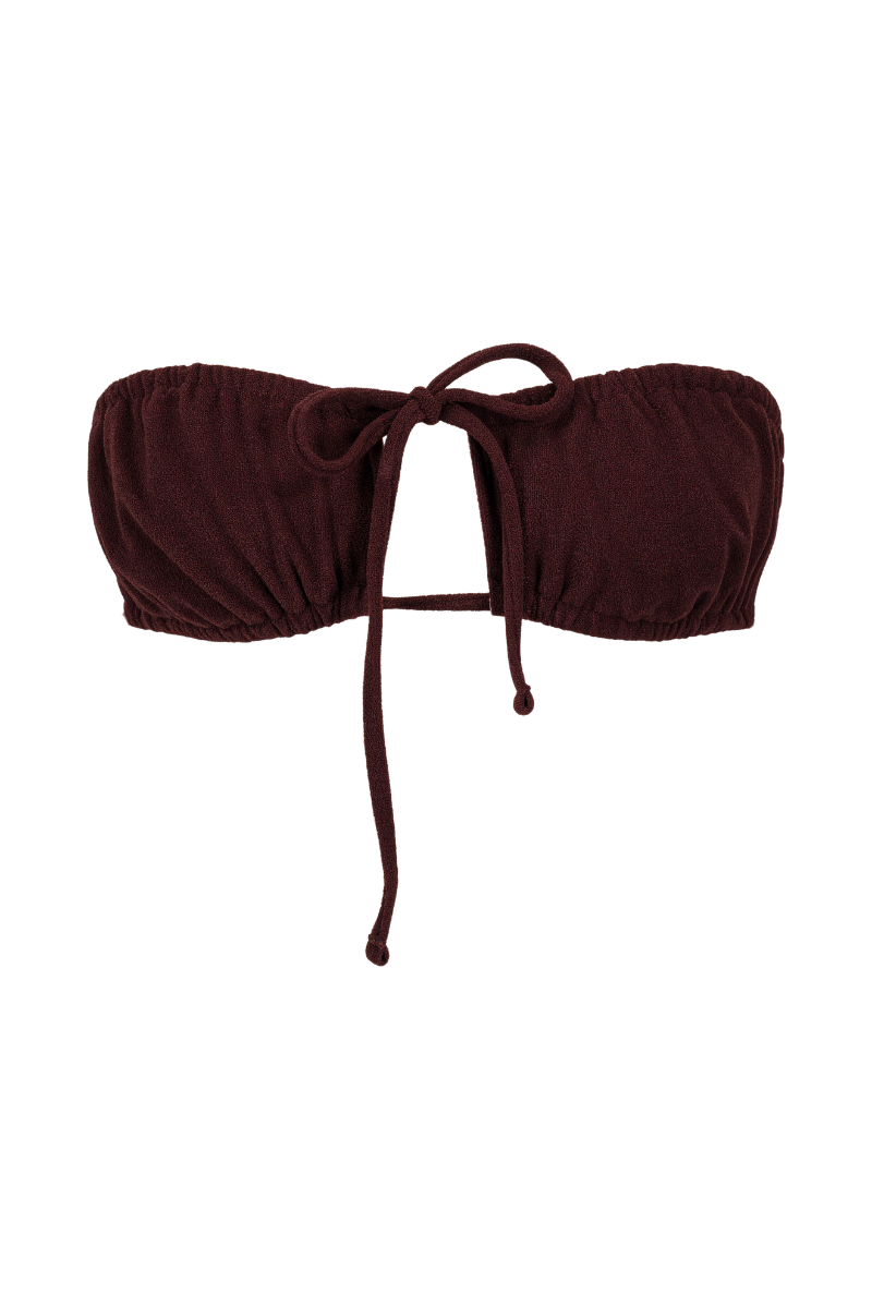 Mado strapless bikini top - Brown