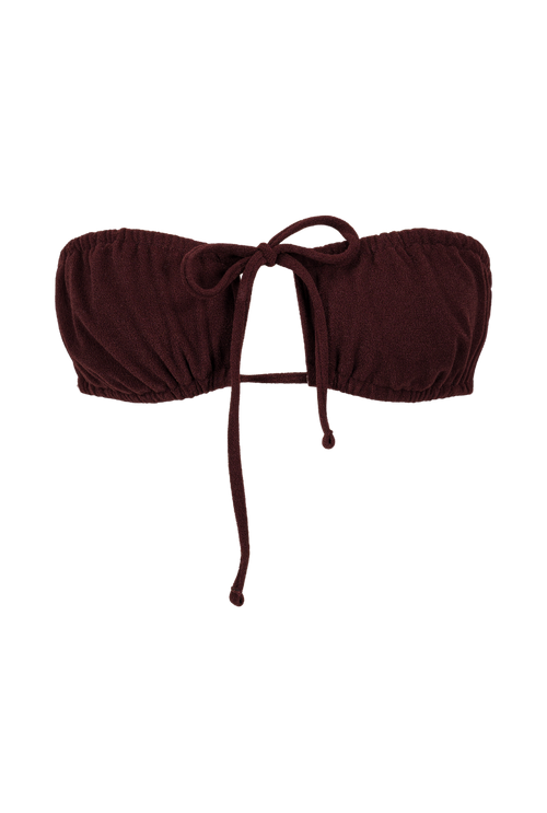 Mado strapless bikini top - Brown