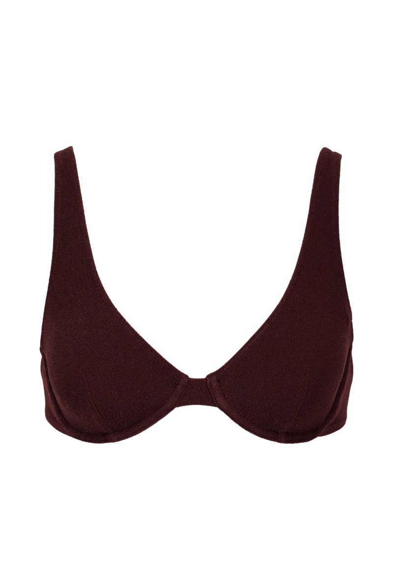 Haut de maillot armaturé Marilou - Marron
