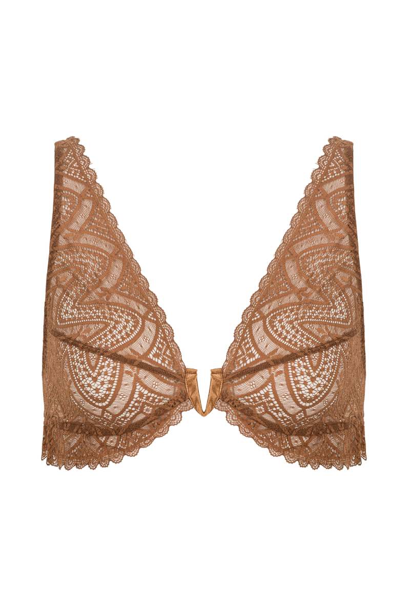 Soutien-gorge foulard Oli - Marron