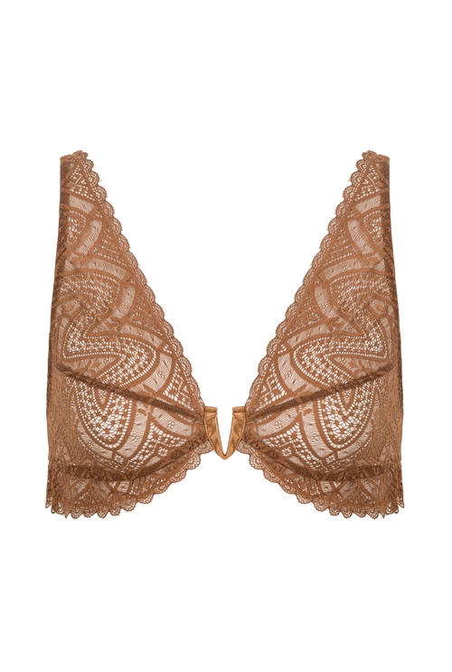 Soutien-gorge foulard Oli - Marron