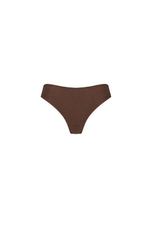 Timeless high-waisted Panty - Brown