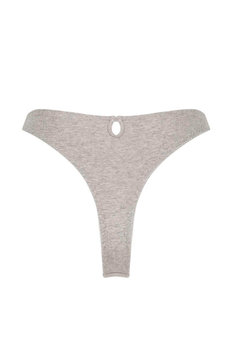Timeless grey melange tanga