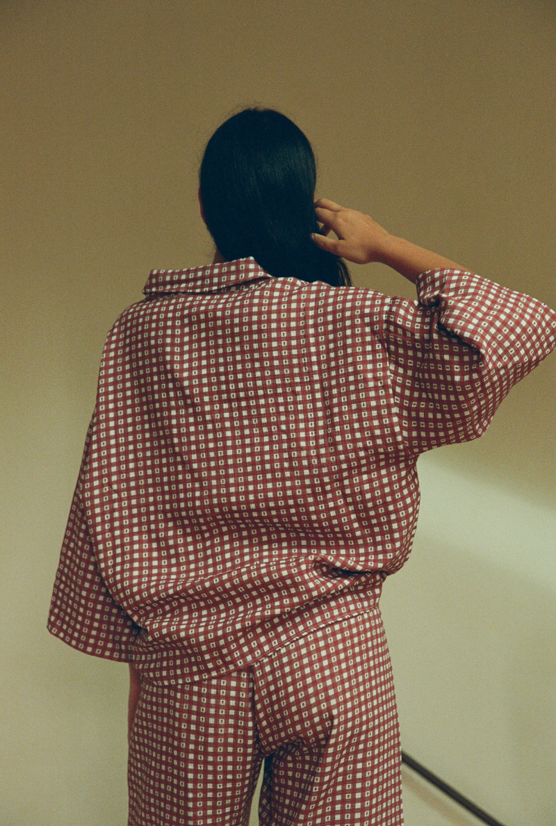 Chemise Mimosa Vichy Bordeaux