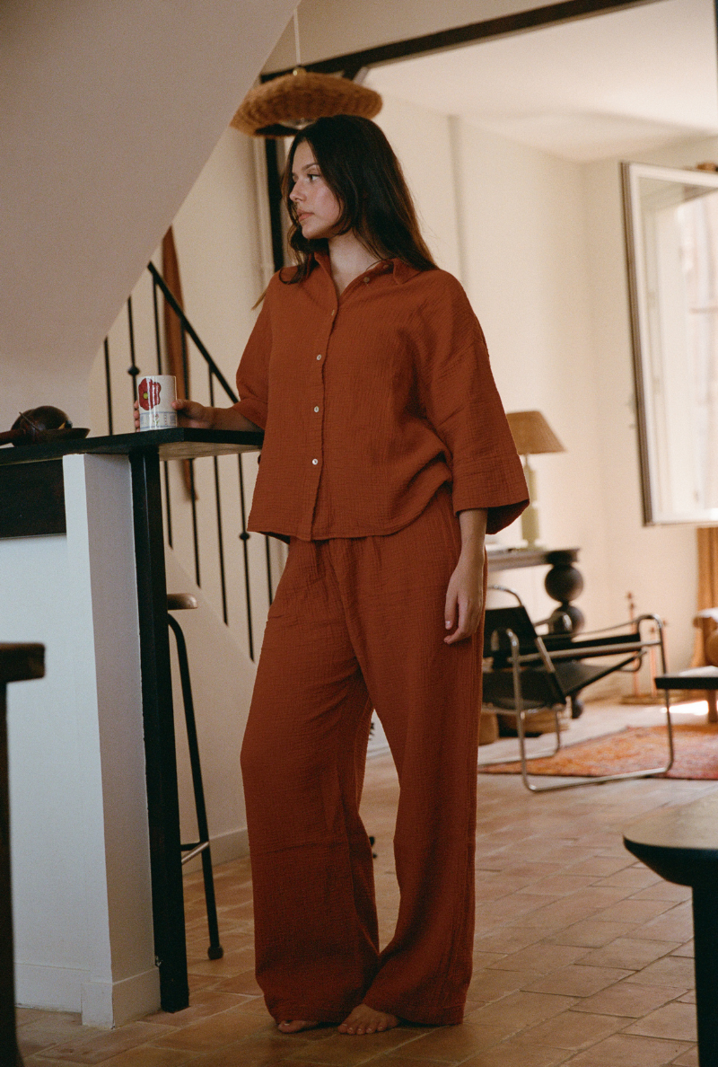 Mimosa Pants - Terracotta