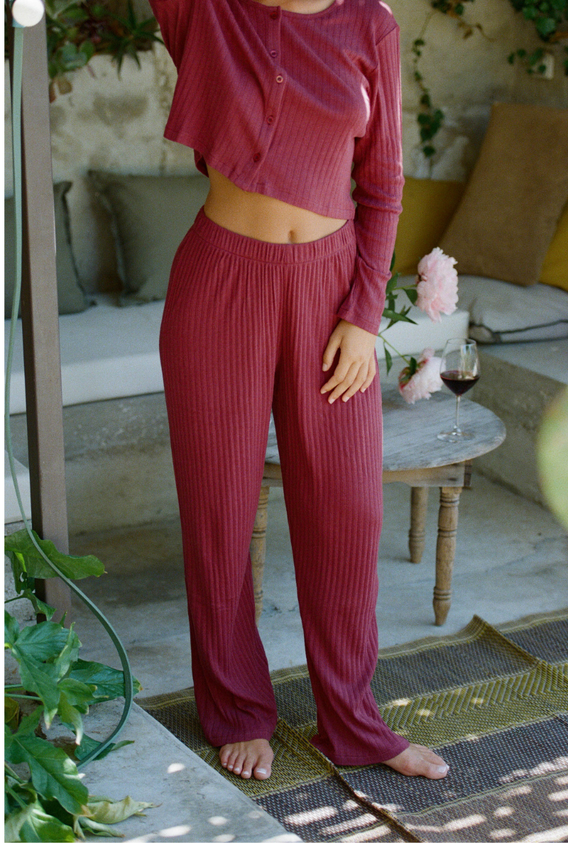 Pantalon Maud - Prune