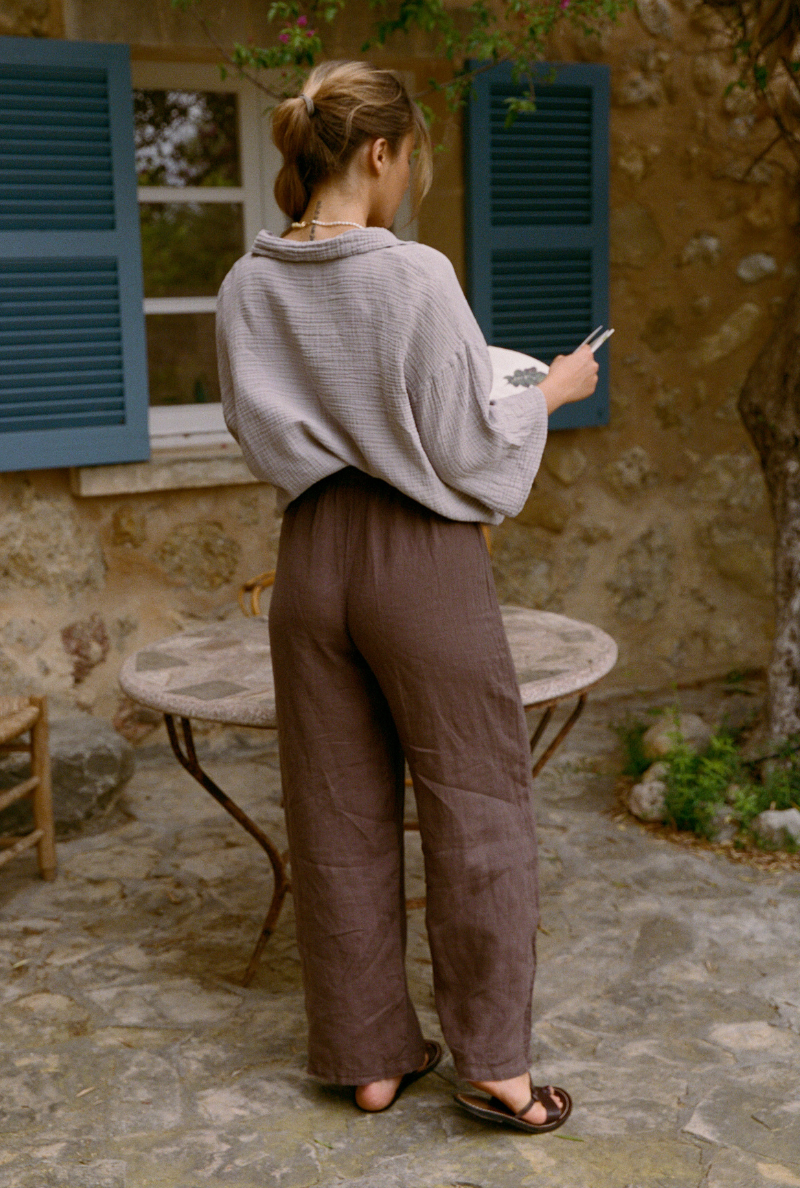 Pantalon Camille - Marron
