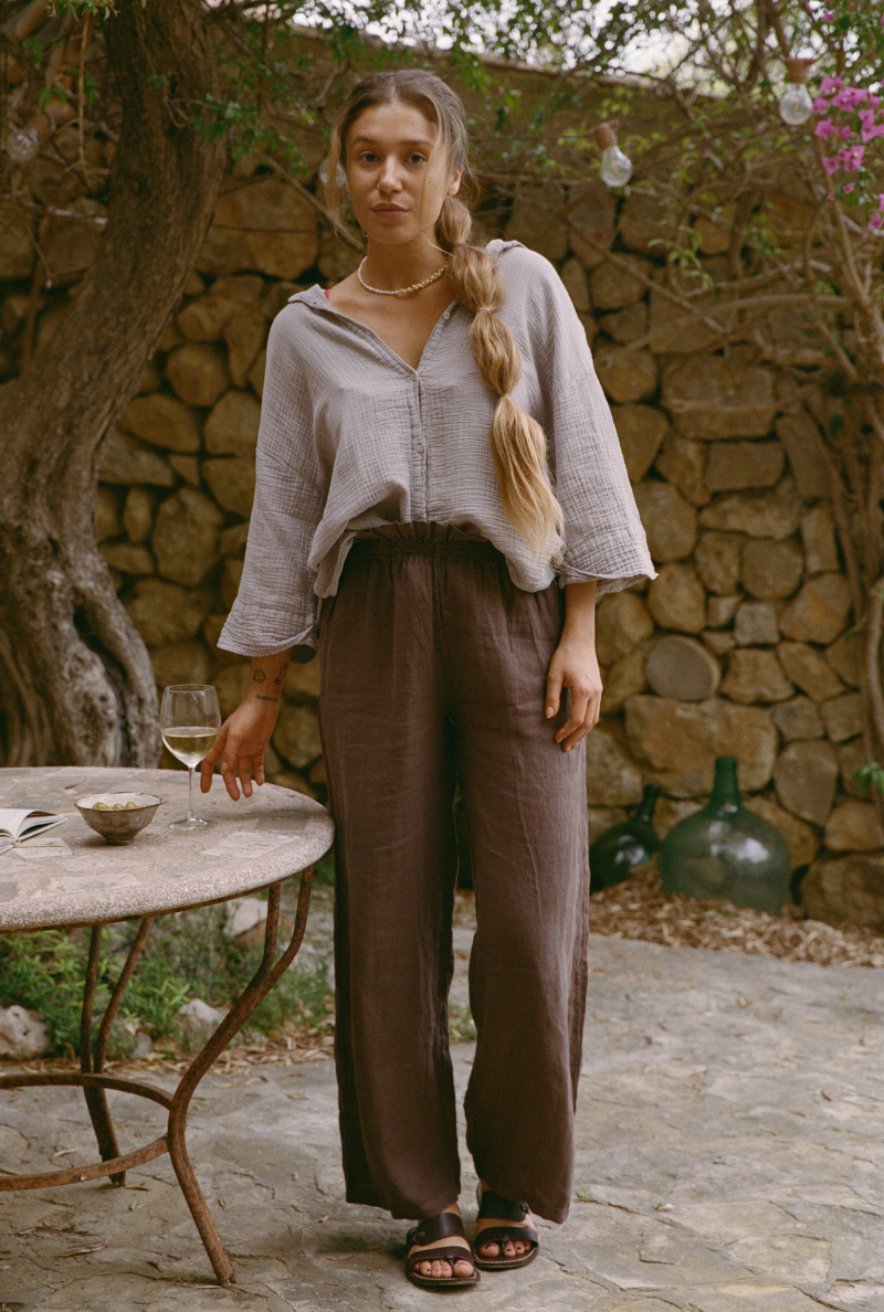 Pantalon Camille - Marron