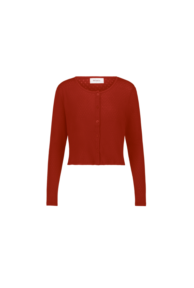 Cardigan Intemporel - Rouge