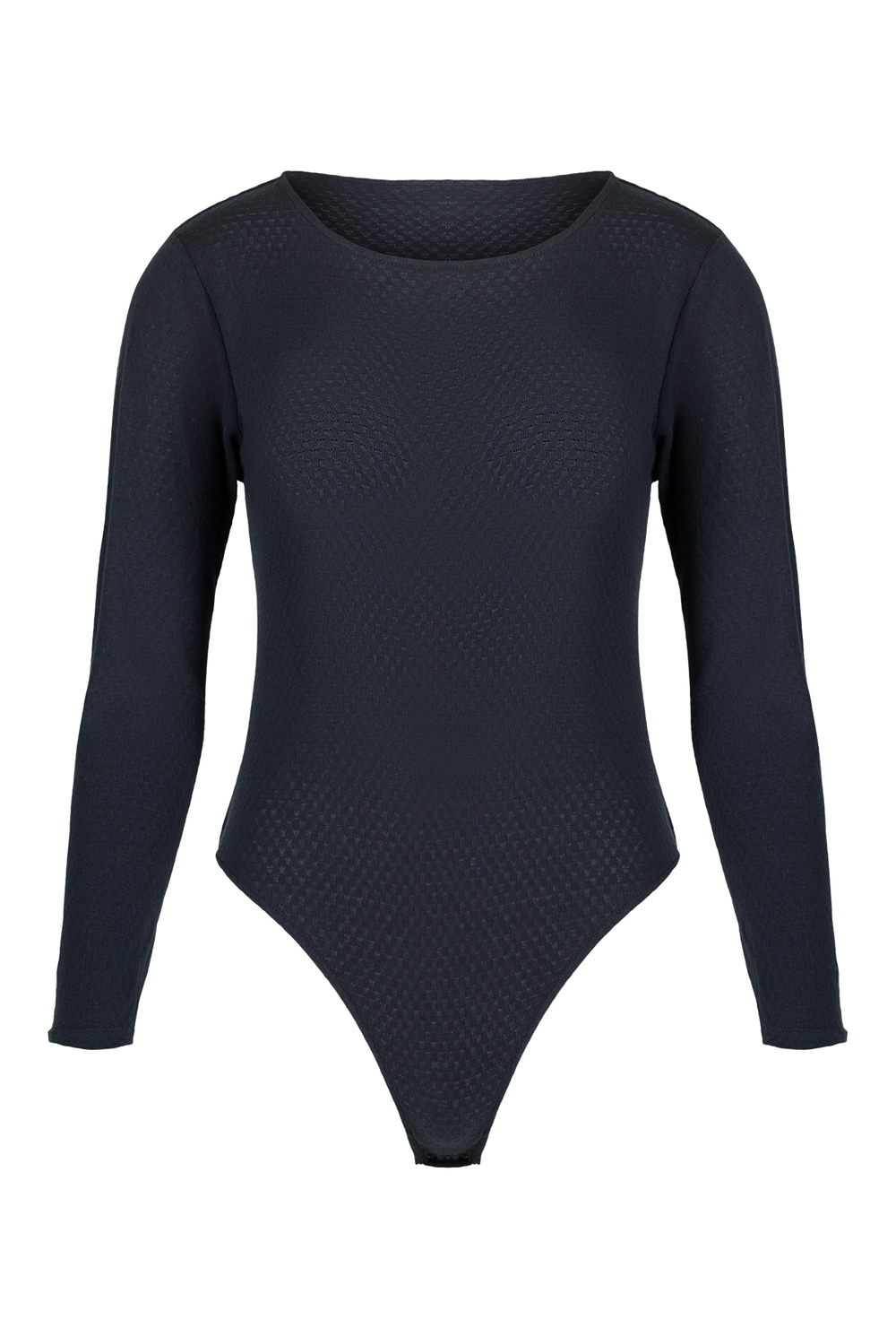 Navy blue long sleeve bodysuit sales