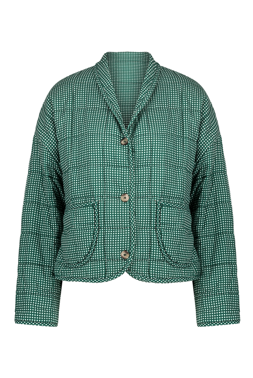 Maïa Green Gingahm Jacket