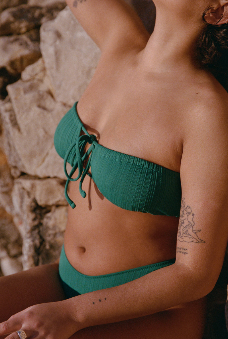 Haut de maillot bandeau Mado - Vert