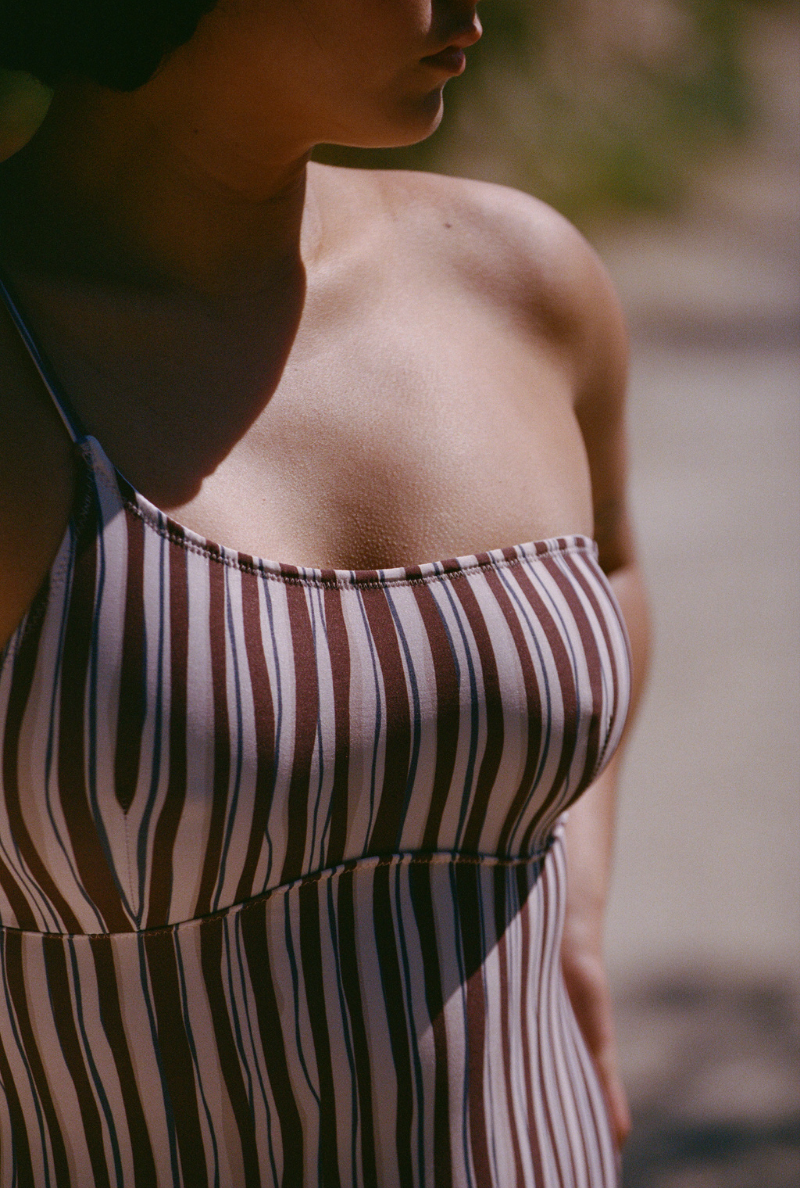 Maillot une pièce Leslie - Rayures