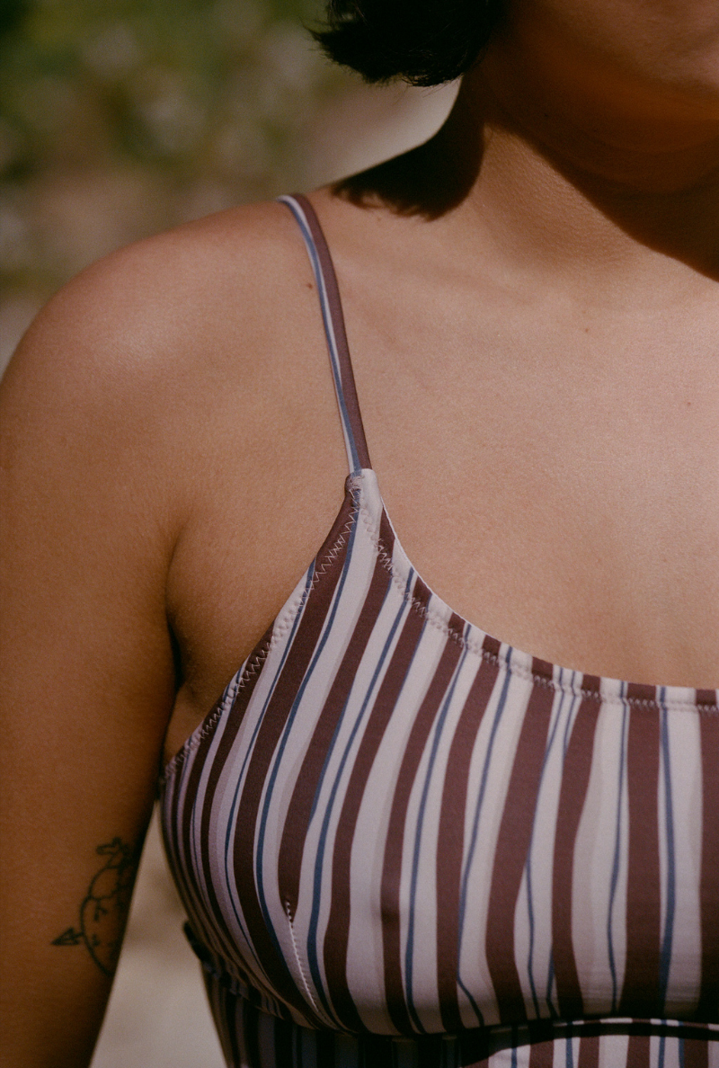Maillot une pièce Leslie - Rayures