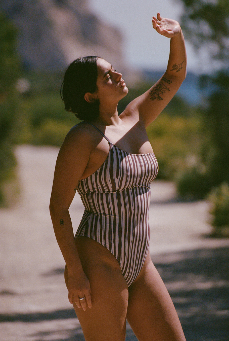 Maillot une pièce Leslie - Rayures