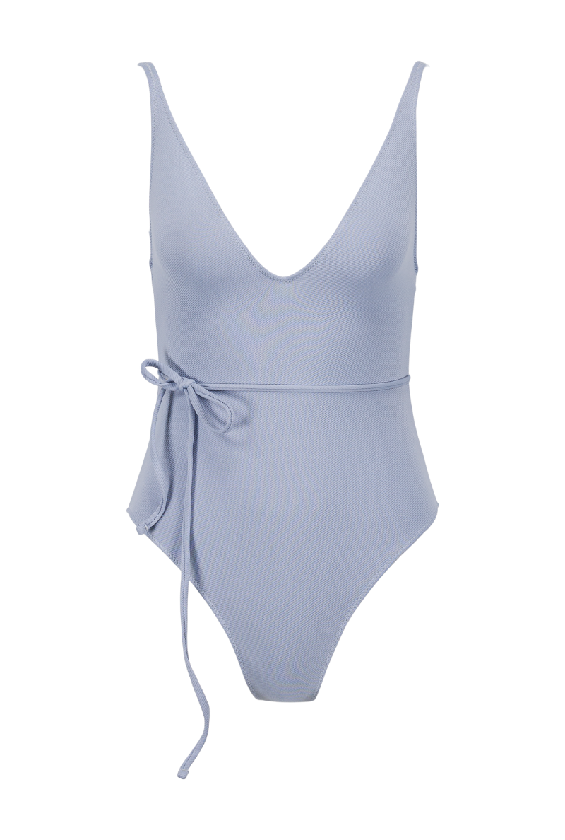 Maillot une pièce Louise - Bleu lavande