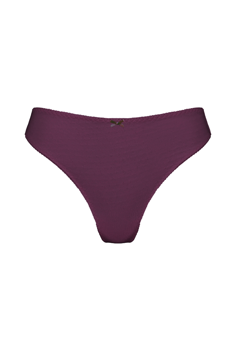Timeless High-waisted Panties - Plum