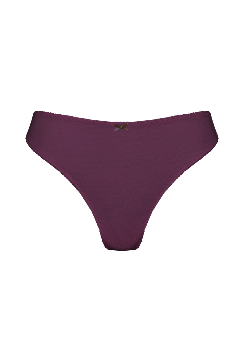 Timeless High-waisted Panties - Plum
