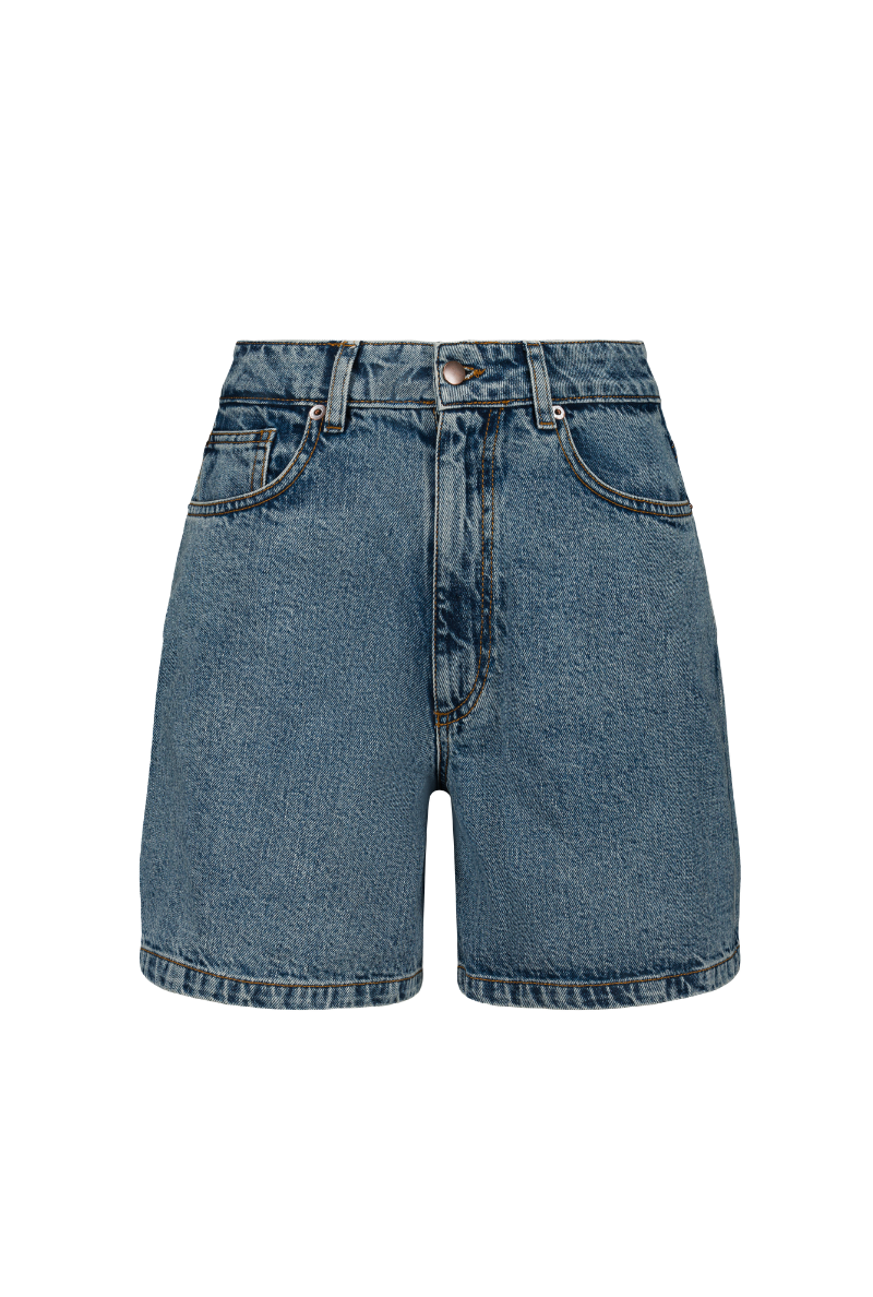 Short en Jean Ambre - Bleu