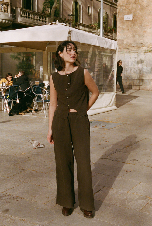 Pantalon Aliénor - Marron