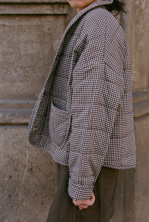 Veste Maia - Vichy Marron