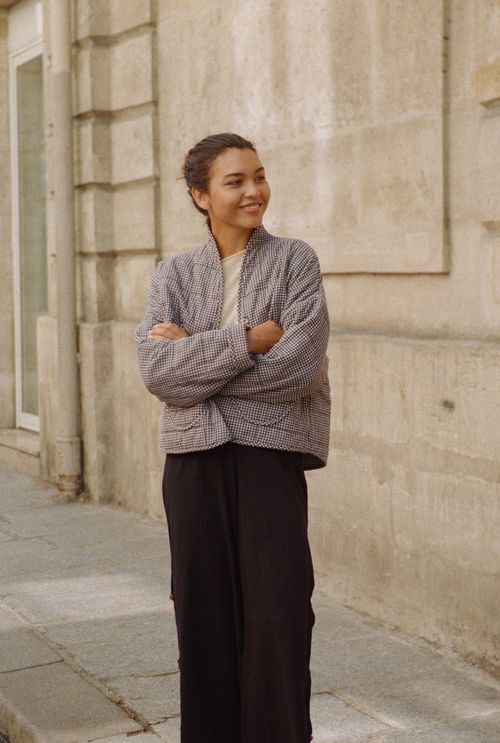 Veste Maia - Vichy Marron