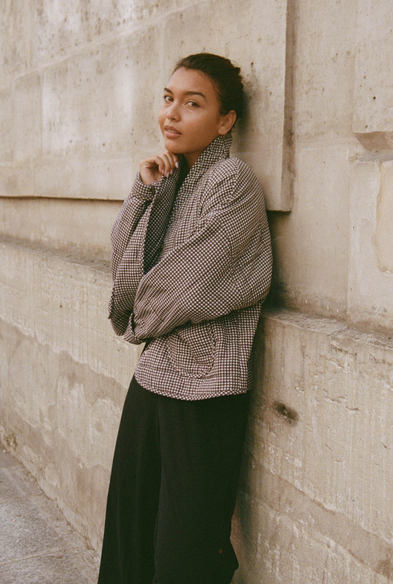 Veste Maia - Vichy Marron