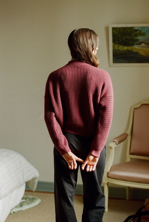 Cardigan Amandine - Prune