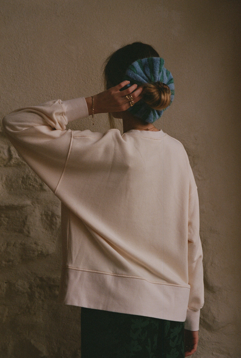 Scrunchie Marlène Rougier x Nénés - Blue Stripes