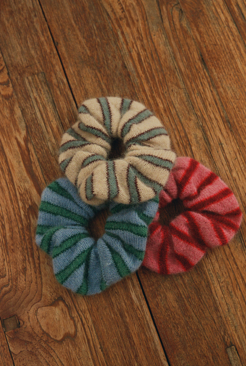 Scrunchie Marlène Rougier x Nénés - Blue Stripes