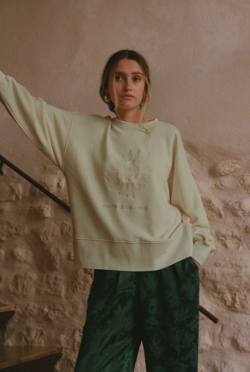 Sweat Marlène Rougier x Nénés - Ecru