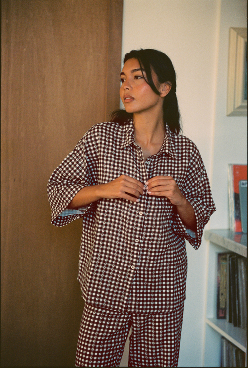 Axelle Set - Brown Vichy